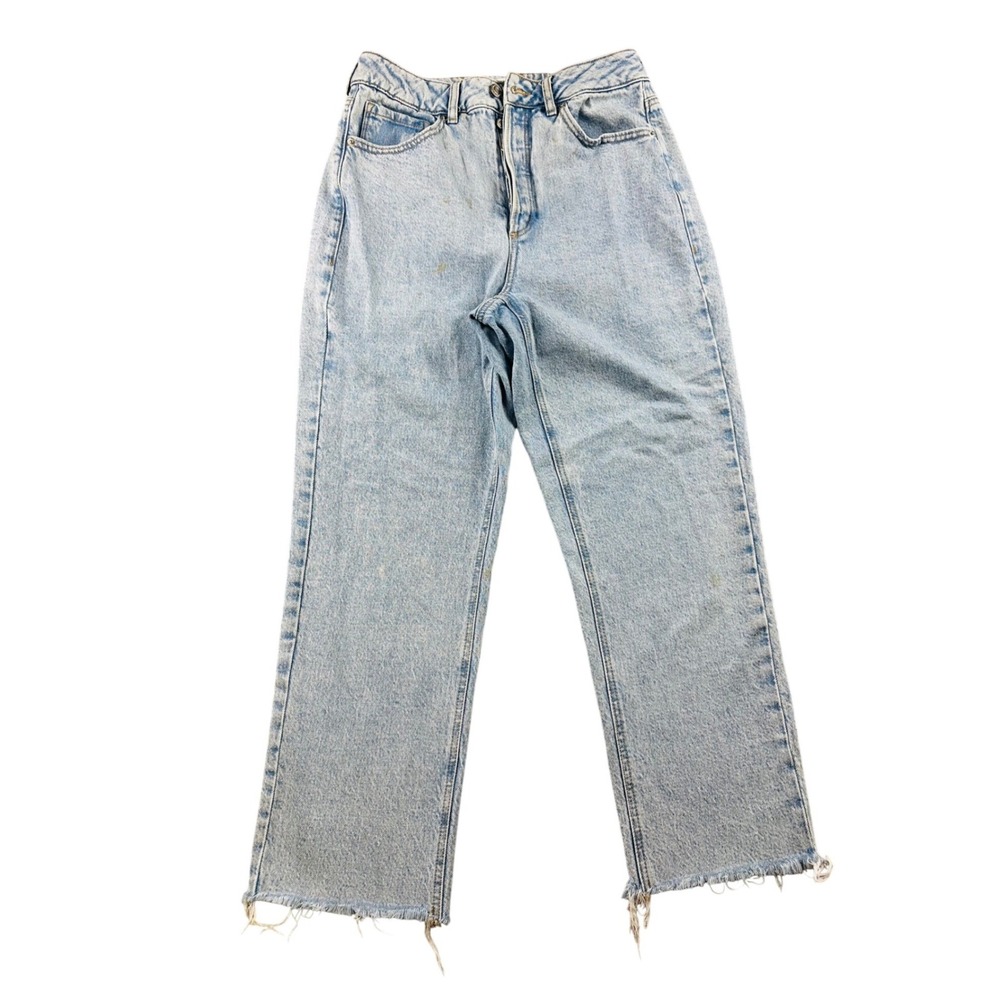 Dynamite Jeans‎ Women 29 Blue Light Gisele High Rise Straight Leg Denim Grunge